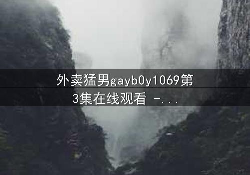 外卖猛男gayb0y1069第3集在线观看 - 当外卖订单揭开禁忌之恋的惊天内幕